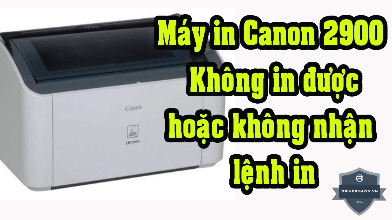 Máy In Canon 2900 Không Nhận Lệnh In: Nguyên Nhân &...